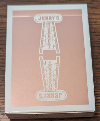 #ad Jerry#x27;s Nugget Monotone Rose Gold Playing Cards Open but Mint $8.00