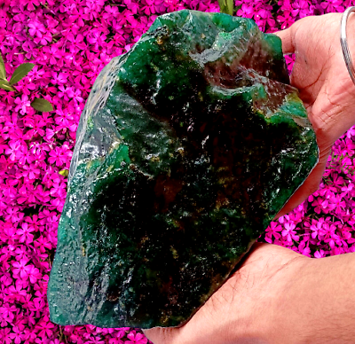 #ad 13 KG Free Shipping Certified Natural Colombia Green Emerald Rough Gemstone PJ $1456.55