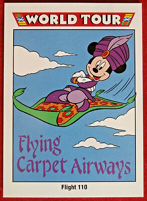 #ad Disney COLLECTOR CARDS Card #198 FLYING CARPET AIRWAYS IMPEL 1991 GBP 6.99
