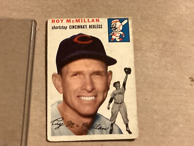#ad 1954 Baseball Card TOPPS #120 ROY McMILLAN Redlegs Shortstop Very Good $4.99