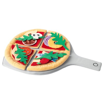 #ad NEW Ikea Duktig Pizza Play Set Felt Food Pretend Play Cooking Kitchen 🥇 $19.99