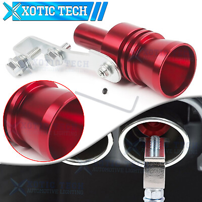 #ad Blow Off Valve Noise Red Turbo Sound Whistle Simulator Car Accessories Muffler $10.97