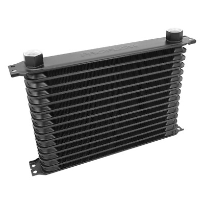 #ad PFEOC290 Proflow Oil Cooler Ultra Pro Aluminium Black 19 Row 340mm x 270mm x 5 AU $193.73