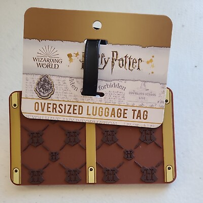 #ad Wizarding World Harry Potter Oversized Luggage Tag Silver Buffalo Brand New Tags $10.99