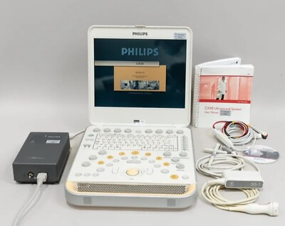 #ad PHILIPS CX50 DIAGNOSTIC ULTRASOUND SYSTEM WITH S5 1 AND D2CWC PROBES REV 3.1.1 $12995.00