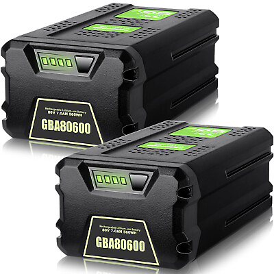 #ad 2x For Greenworks Battery Pro 80V 7.0Ah Replacement GBA80600 80Volt Power Tools $249.99