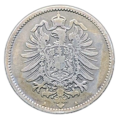 #ad Pre Third Reich German Empire 1 Mark Silver Coin Kaiserreich Emperor Wilhelm II $17.24