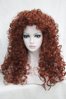 #ad Women Wig Long Wavy Curly Wig Ladies Hair Fluffy Wig Brown Blonde Wig $18.99