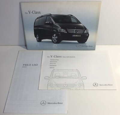 #ad Catalog Mercedes Benz V Class W6392011 Edition V350 Ambiente Trend Price List Ya $54.05