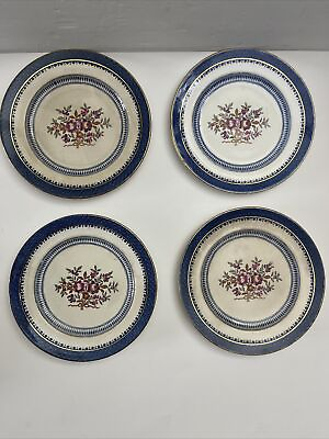#ad Tiffany amp; Co Booth#x27;s Silicon China England Lowestoff Border Set Of 4 Plates 7’ $42.25