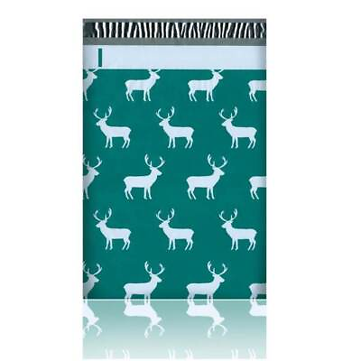 #ad Christmas Reindeer Green Deer Poly Mailers Size 10x13 Shipping Bags $22.99