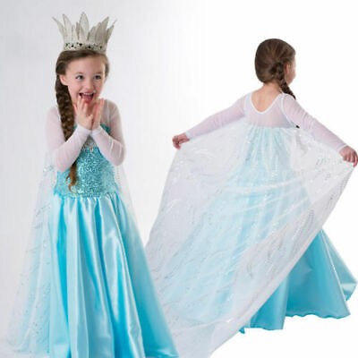 #ad Girls Queen Princess Children Costume Cosplay Kids Party Fancy Stage Dress Size $28.09