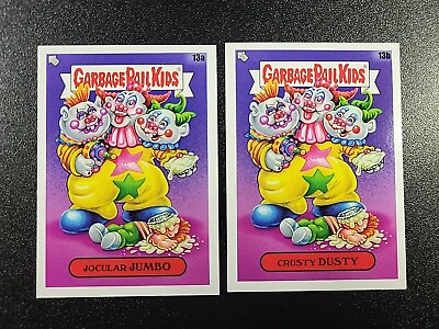 #ad Killer Klowns From Outer Space Spoof Garbage Pail Kids 2 Card Set $9.22