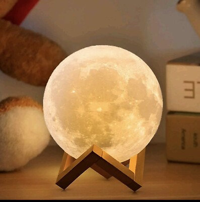 #ad CPLA Moon Lamp 2024 Upgrade 128 Colors with Timing Remote 3D Printing Moon Light $30.00