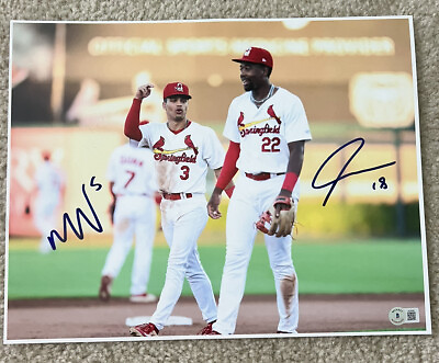 #ad Masyn Winn Jordan Walker Signed 11x14 Photo St. Louis Cardinals Autograph BAS $300.00