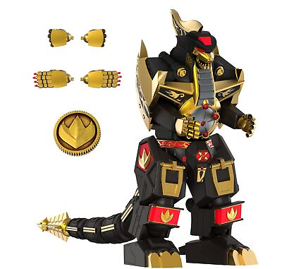 #ad ULTIMATES Mighty Morphin Power Rangers Dragonzord Black and Gold 9 Powe $62.96