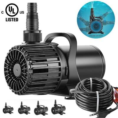 #ad Electric Submersible Water Pump for Koi Pond Pool Waterfall Fountains Fish Tank $139.99