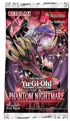 #ad YuGiOh Phantom Nightmare NEW SLEEVED BOOSTER PACK 9 Cards NEW C $6.00
