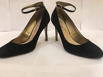 #ad Used in great condition women#x27;s Sam Edelman suede black 3 inch Dress heals $59.98