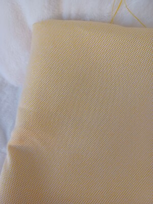 #ad 3 Yards Yellow Cotton Crossweave 58quot; Wide for Upholstery Sewing Crafts BTY $7.00