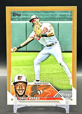 #ad 2023 Topps Series 1 #38 Jorge Mateo Gold Parallel #0542 2023 Baltimore Orioles $0.99