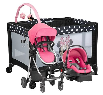 #ad #ad Newborn Baby Girl Evenflo Modular Stroller With Car Seat Infant Combo Playard $509.99