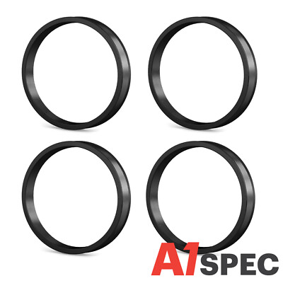 #ad Black Polycarbonate Hub Centric Rings 87mm OD To 77.80mm ID 4 PACK $19.99
