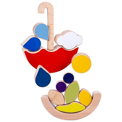 #ad Montessori Stacking Blocks Parent Child Game Puzzle Toys Stacking Block Games $18.15