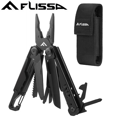 #ad Portable 15 In 1 Multi Tool Pliers Outdoor Survival Compact Folding Pocket Knife $33.99