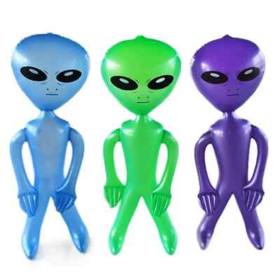 #ad 1pc Inflatable Alien Holiday Birthday Party Decoration Balloon Creative Gift Gam C $5.80