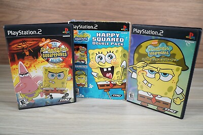 #ad SpongeBob SquarePants: Happy Squared Double Pack COMPLETE CIB SET DONE $54.99