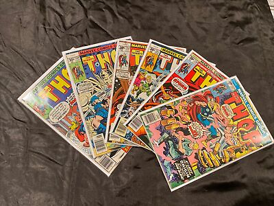 #ad The Mighty Thor 254 256 258 260 284 Mid High Grade lot Bronze age lot of 6 $39.99