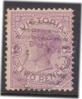 #ad K103 110 1885 Australia Victoria 2d mauve QVIC stamp duty DJ AU $2.20