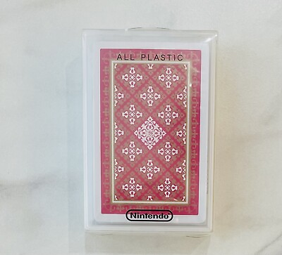#ad Nintendo plastic playing cards NAP622 Red New Sealed $6.00