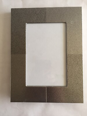 #ad 6x8 Metal Picture Frame with Two Tone Sandblasted Finish 3.5x5.5 Photo Size $6.99