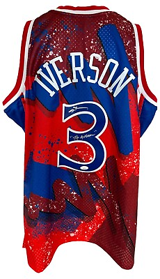 #ad Allen Iverson autographed signed authentic jersey NBA Philadelphia 76ers JSA COA $415.99
