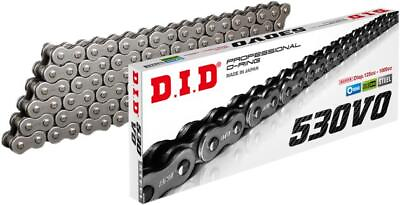 #ad DID 530 VO Series O Ring Chain 120 Links Natural with Rivet Master Link $115.15