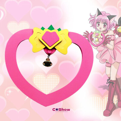 #ad Anime Tokyo Mew Mew Cosplay Momomiya Ichigo Strawberry Hand Bell Weapon Lolita $16.99