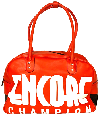 #ad Red Encore Champion Gym Bag Cheer Cheerleading Sports Travel Leather $34.95