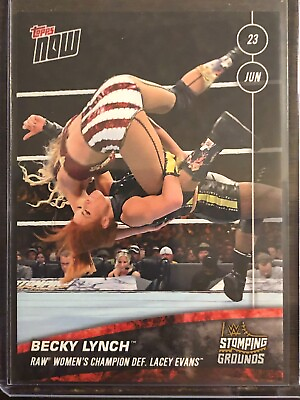 #ad 2019 Topps Now WWE #31 Becky Lynch Lacey Evans Stomping Grounds $19.94