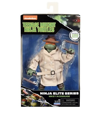 #ad Teenage Mutant Ninja Turtles Mikey In Disguise Ninja Elite Series Playmates TMNT $18.95