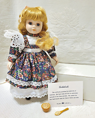 #ad 10quot; Porcelain Storybook Doll GOLDILOCKS 1998 Royalton NEW in Orig BOX COA $12.99