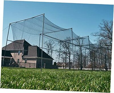 #ad Baseball Softball Batting Cage 40 ft Black Steel Metal Frame with 60 Ply $1083.53