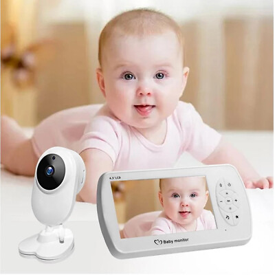 #ad 4.3quot; Digital Wireless 2 Way Audio Video Baby Monitor Nanny Camera Lullabies K520 $66.99