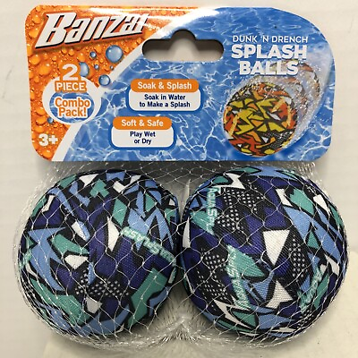 #ad Splash Balls 2 Pack Blue Ages 3 by Banzai $6.99