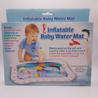 #ad Inflatable Baby Water Mat For 6 Months amp; Up 23.75quot; x 17.5quot; NIB $14.99