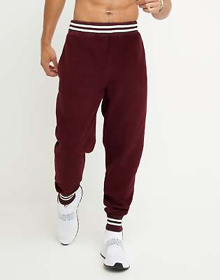 #ad Champion Sweatpants Mens High Pile Fleece Joggers Embroidered C Logo 30.5 Inseam $32.99