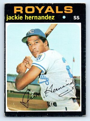 #ad 1971 Topps #144 Jackie Hernandez Kansas City Royals $1.99