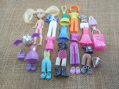#ad Polly Pocket Dolls Big Feet Doll with Clothes Modern Outfits Set F2 $23.99