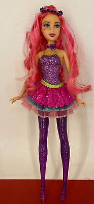 #ad Barbie 2009 Sweet Scent Purple Fairy Doll with Pink Hair and Glitter Legs AU $28.00